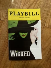 2025 Sept WICKED BROADWAY MUSICAL PLAYBILL NEW YORK CITY CAST GERSHWIN THEATRE