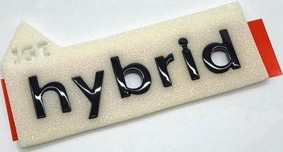 rear trunk Glossy Black 'hybrid' emblem fit 2018-2022 Hyundai Grandeur Hybrid