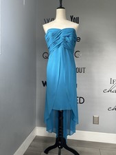 EUC David's Bridal Blue Gown Size 16