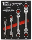 Flex-Head Gear Ratchet Wrench Set of 4 E-Series Torx-r T&E Tools TE-EW4
