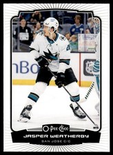 2022-23 O-Pee-Chee Jasper Weatherby San Jose Sharks #323