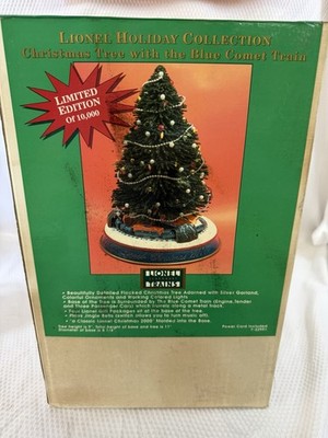 Lionel Holiday Collection Christmas Tree Display w/Blue Comet Train, Ltd Ed. MIB