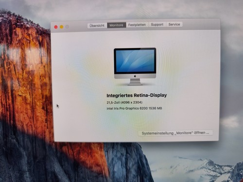 Apple iMac 21,5" Core I5 2,3 GHz 1 TB HDD 8 GB Modell 16.2 - Bild 4 von 8