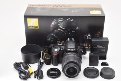 Nikon D3200 24.2MP DSLR w/ 18-55mm VR Lens AF Issue Boxed From Japan