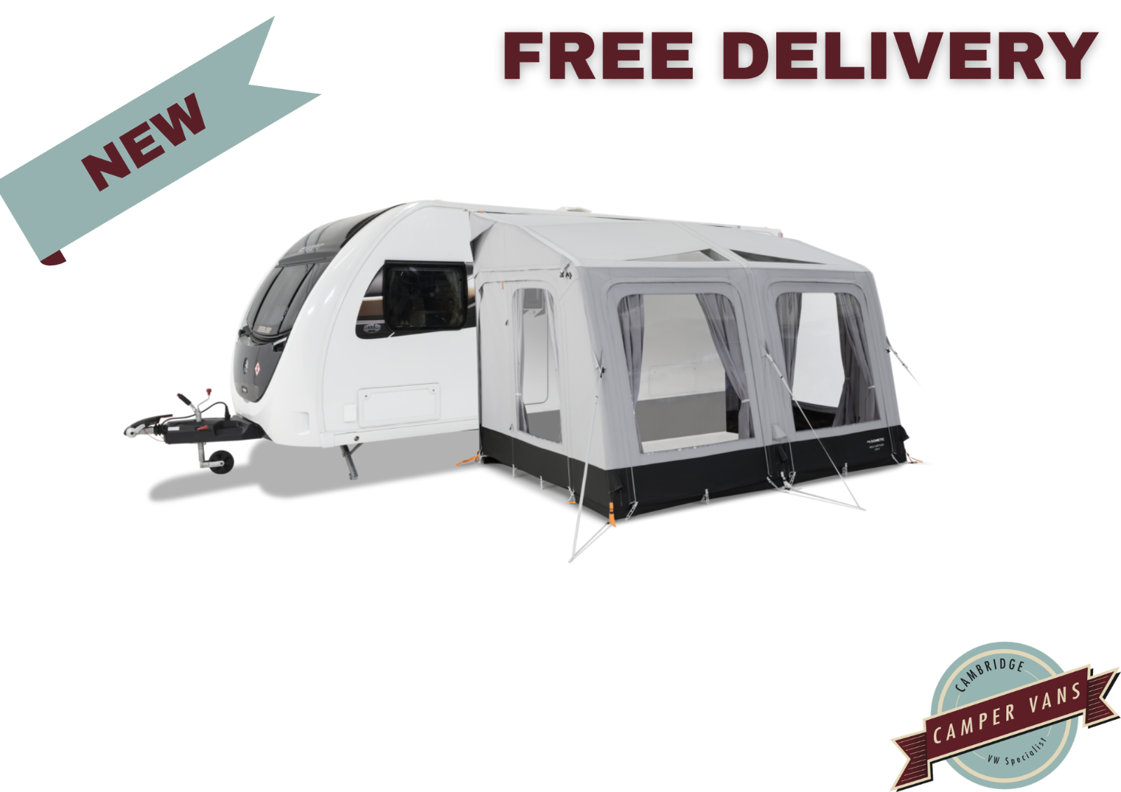 Dometic Rally AIR Tour 260 S Inflatable static awning, 2.6 m width 235-265cm