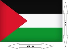 BANDIERA PALESTINA GAZA 150 X 90 CON ASOLA PER ASTA BASTONE PACE