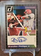 2014 Donruss Power Plus Auto /25 Brandon Phillips #9