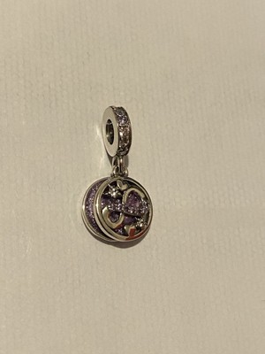 New S925 ALE Sterling Silver Glittering Infinity Hearts & Star Dangle Charm