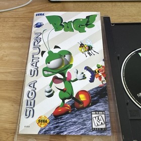 Bug (Sega Saturn) Complete CIB WITH REG CARD!!- Tested - Minty!!!