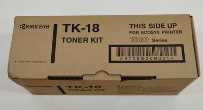 Genuine Kyocera TK-18 Black Toner Kit Ecosys Printer 1020 Series New In Box
