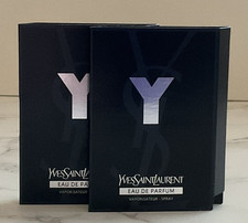 2x Yves Saint Laurent Y Men's 0.05oz Eau De Parfum Spray