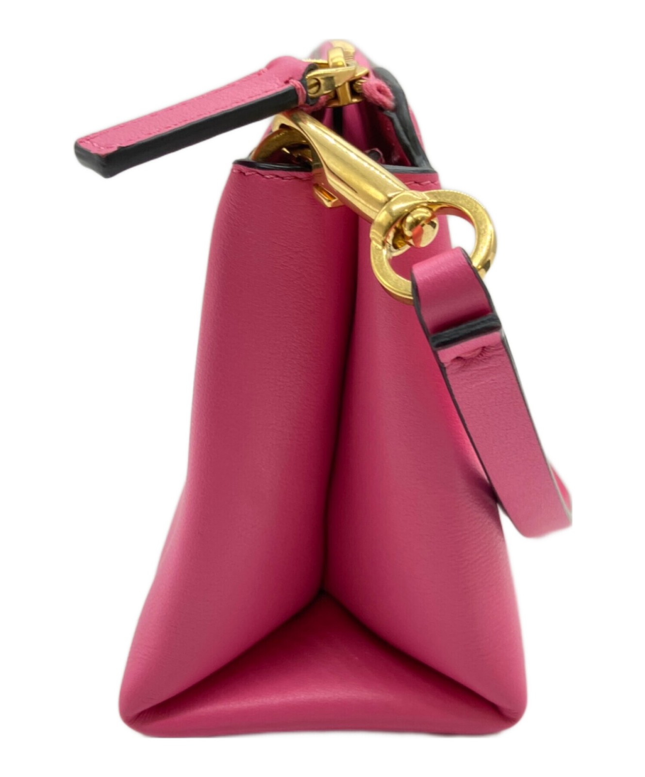 Valentino Clutch Bag Womens RFID Leather Pink Used Authentic thumbnail 4