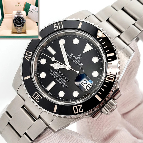 2018 Rolex Submariner Date 40mm Black Dial Steel Watch 116610LN Box Papers