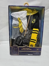 NEW My Life as 18" Doll HUFFLEPUFF HOGWARTS SCHOOL UNIFORM Skirt Wand 8 Pc Set