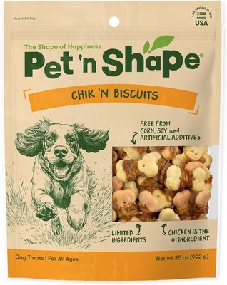 Chik 'n Wrapped Biscuits   Natural Chicken Wrapped Dog Treats 35 Ounce
