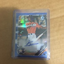 Freudis Nova 2019 Bowman Chrome 1st Auto Blue Refractor /150 Astros