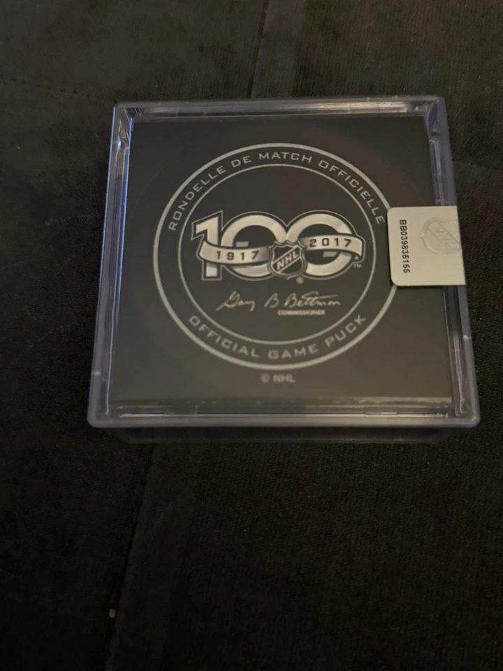 Nashville Predators Official Game Puck 2017 NHL 100th Anniversary (sealed) - Image 2 of 2