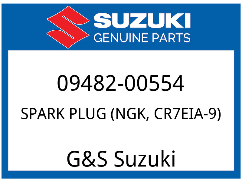 Suzuki OEM Part 09482-00554 PLUG,SPARK CR7EIA-9