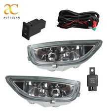 Fog Light Kit Clear Lens Complete Wiring Bulbs For 2001-2002 Toyota Corolla