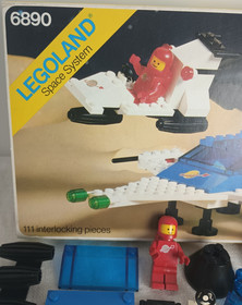 Lego 6890 Space Cosmic Cruiser &mdash; 1980s, Box, Instructions