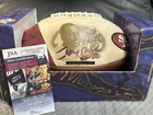 Jerry Rice Autographed Football, San Fransisco 49ers JSA Certified
