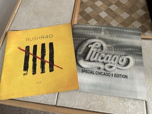 RushR40 (2015)/Chicago Special Chicago II Ed. (2018) Tour Concert Programs DUO