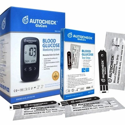 Autocheck Glucare Blood Glucose Monitoring System + 10 Test Strips