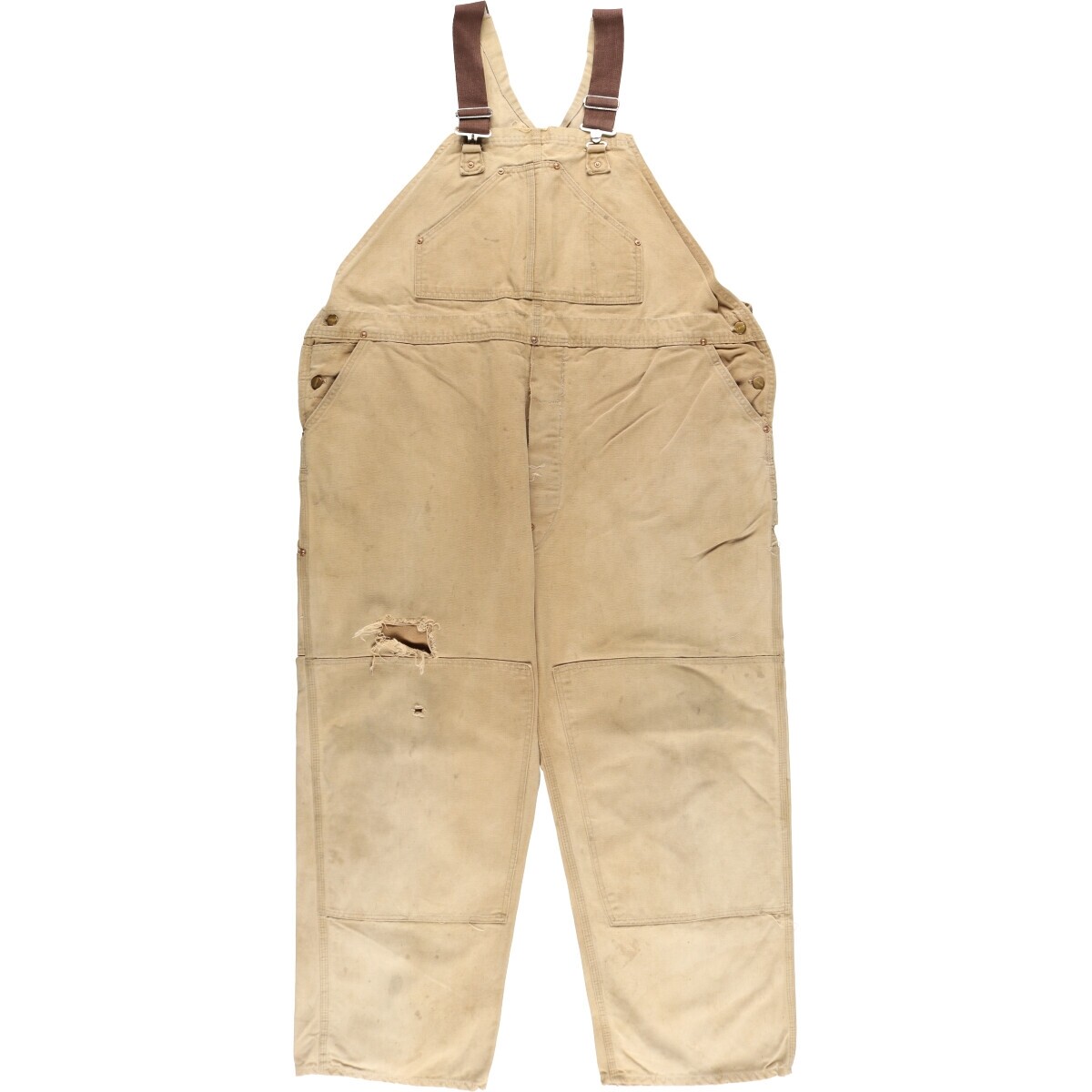 パンツ 70's Carhartt Duck Double Knee Overalls 70'S Carhartt Double Knee Duck Overalls Men's W48 Vintage