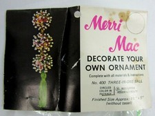 VTG THREE-IN-ONE BALL Ornament Merri Mac Kit 400 Beaded/Sequins NIP