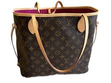 Louis Vuitton Neverfull Monogram Pivoine Pink Peony Leather Handbag Tote M41178