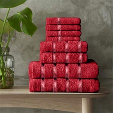 LUXURY 100% EGYPTIAN COTTON TOWEL 8 Piece Bale Set Face Hand Bath Boston Towels