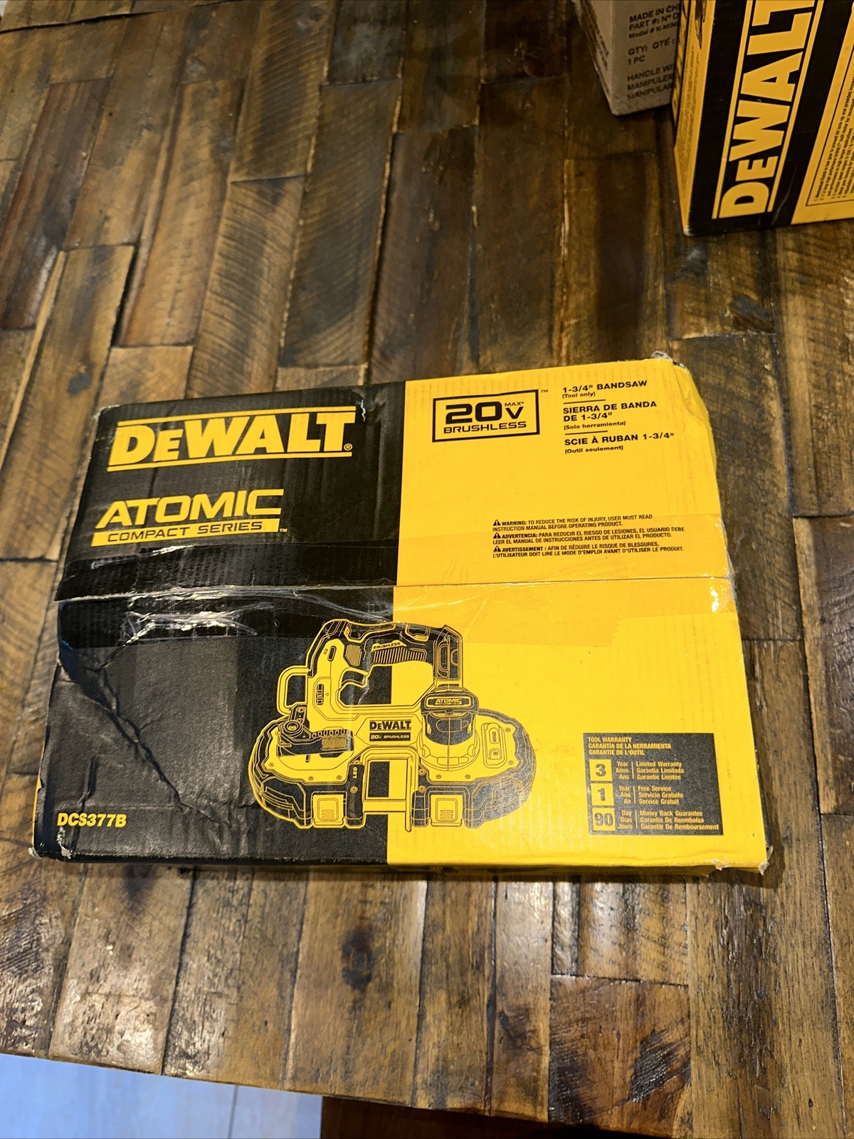 DEWALT Atomic Max 20V Brushless Bandsaw Black/Yellow (DCS377B) (Tool