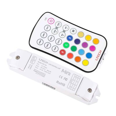 LTech M6+M3-3A LED RF 3 Kanal RGB Funk Fernbedienung Set Tastenvoreinstellung