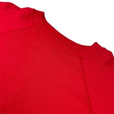 VTG Hanes Blank Pullover Crewneck Sweatshirt Red   USA   XL