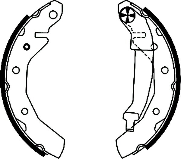 Rear Brake Shoes Fits Chevrolet Corsa Matiz Spark Daewoo Matiz Mintex MFR447 - Image 4