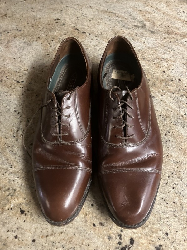 Vintage Florsheim Shoes Burgundy Size 9
