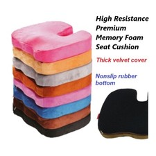 Non Slip Memory Foam Seat Pad Cushion Lumbar Coccyx Tailbone Pain Relief Office