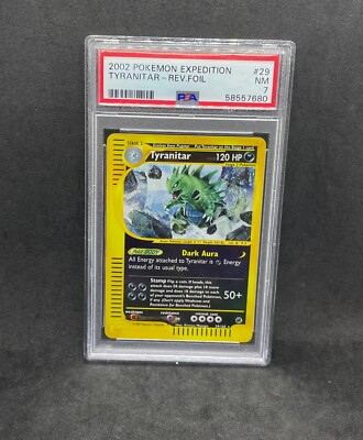 2002 Pokemon Expedition Tyranitar 29/165 Reverse Holo Godzilla