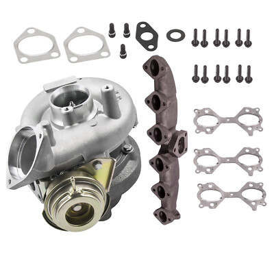Turbolader m. Auspuffkrümmer for BMW X5 3.0d E53 160KW 218PS 11657791046 753392