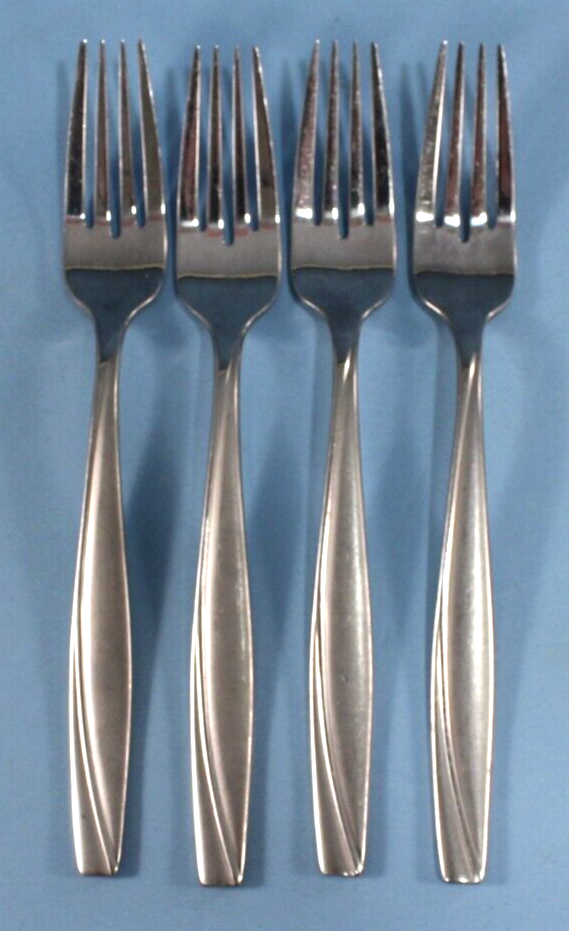 ONEIDA CAMLYNN CLEO Dinner Forks * Set of 4 * Stainless GREAT COND. eBay