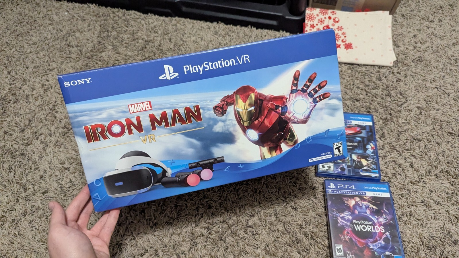 Sony VR Headset PS4 Virtual Reality & Camera, Games Bundle No Controllers-image