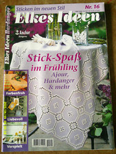 Elkes  Ideen Sticken im neuen Stil Stick-Spaß im Frühling Ajour Hardanger Nr. 16