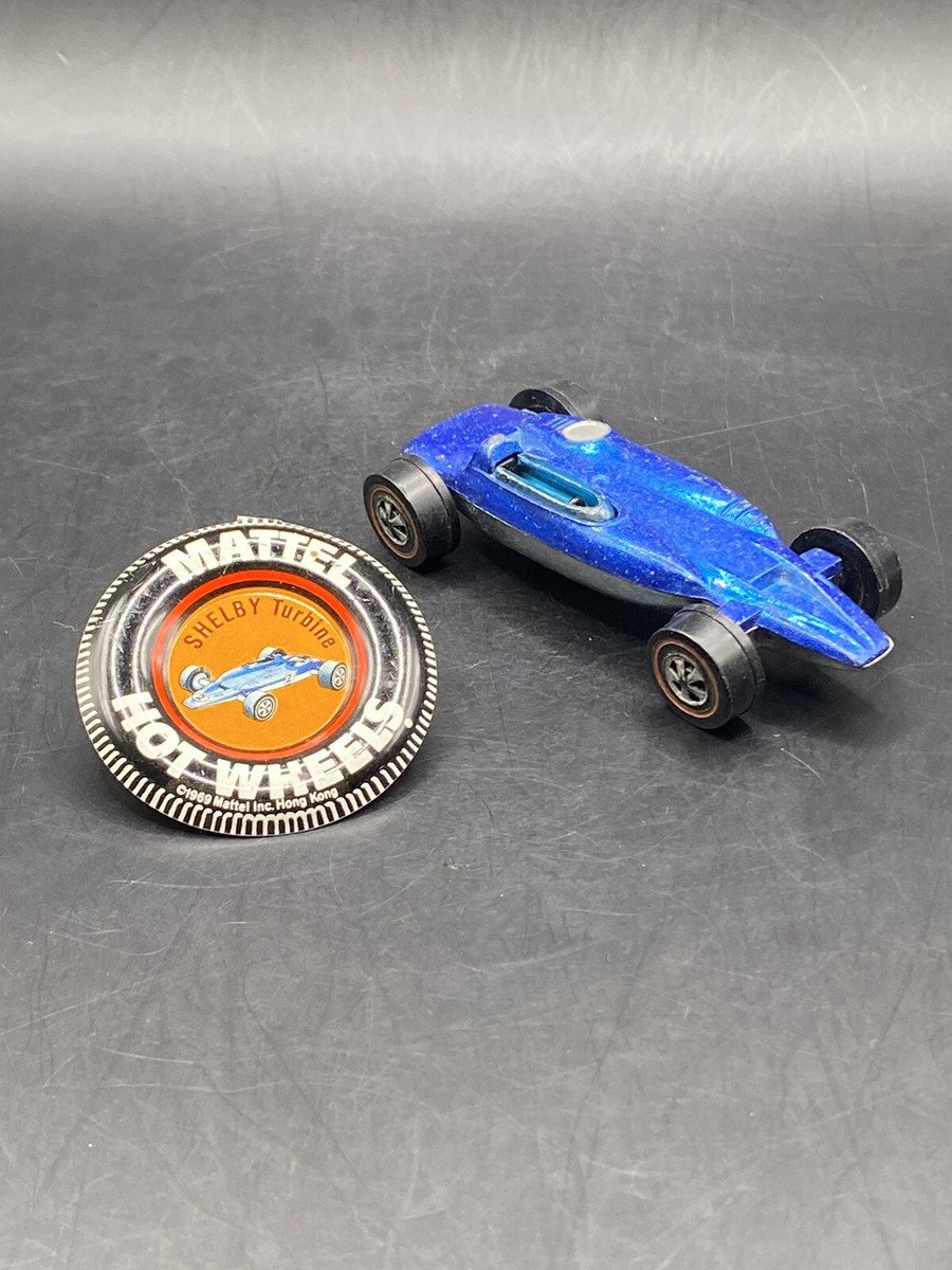 Hot Wheels Redlines Shelby Turbine Blue Vintage Collectible Toy
