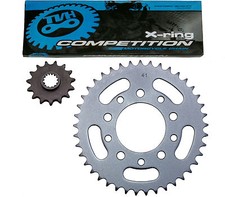 Honda CB-1 NC27 (CB400FK) chain & sprocket kit (89-92) heavy duty 'X' ring GOLD