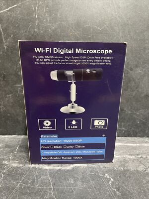 1000X WIFI Digital Microscope Camera for Electronic Accessories Coin Inspection