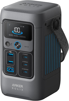 発電機・ポータブル電源 Anker Solix C200 Potable Power Station Anker SOLIX C200 DC Power Bank Station, 192Wh Portable Power