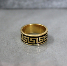 Greek Key Meander Ring, Greek Key Eternity Silver Ring