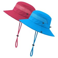 UPF 50 Kids Sun Hat for Girls Boys Wide Brim Sun Protection Kids Hats Girls ...