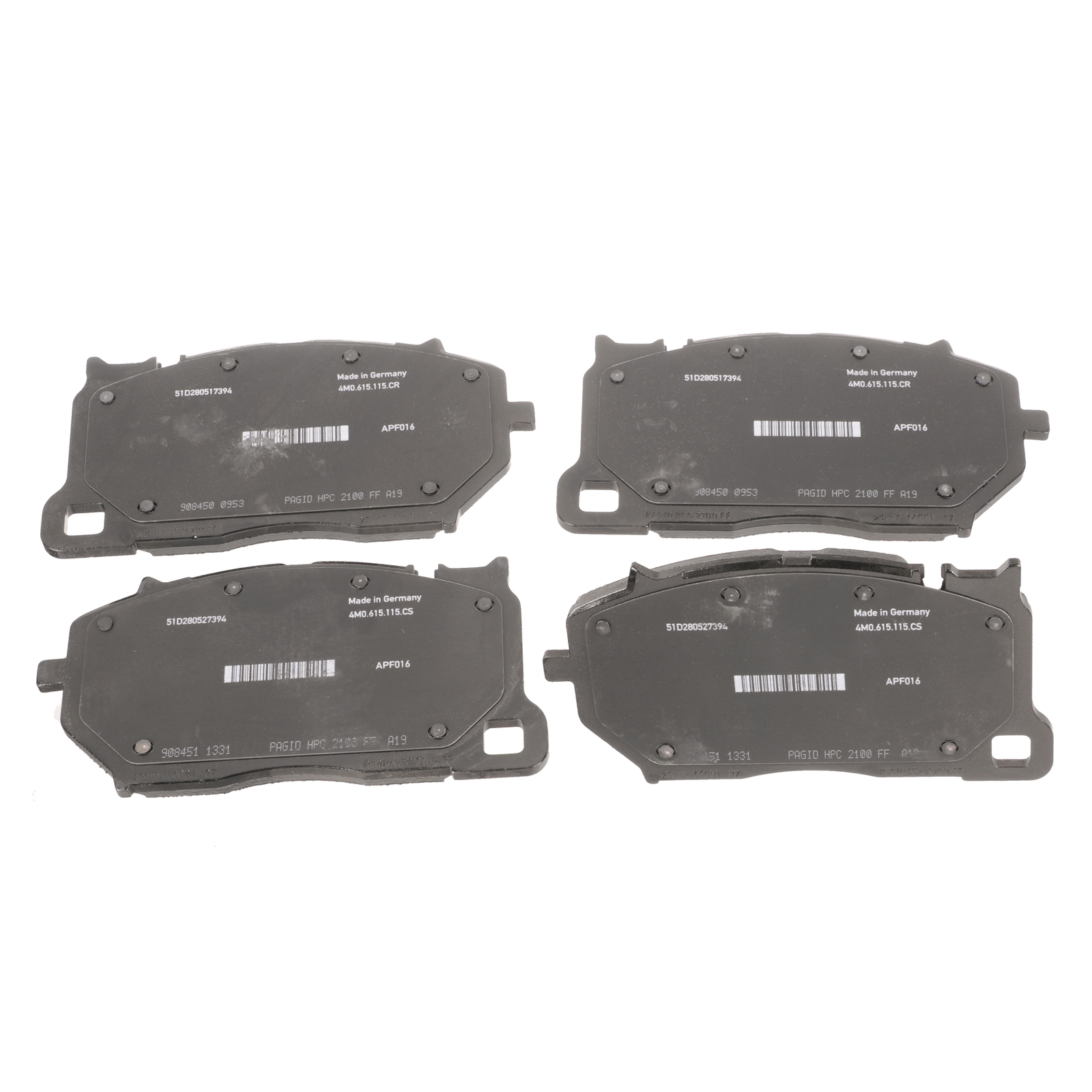 GENUINE LAMBORGHINI Urus Front Disc Brake Pad Set With Sensor OEM 4M0698151AR