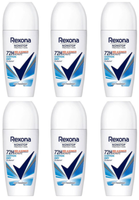 6X Rexona Nonstop Protection Deo Roll-On Cotton Dry Anti Transpirant 0% Alkohol